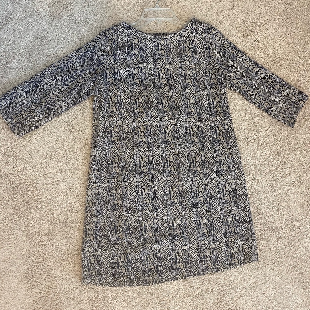 Snakeskin Shift Dress